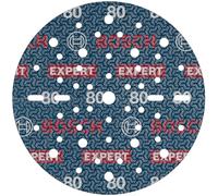 Bosch 50x Disco per levigatura EXPERT O780, 150 mm (per Legno duro, Vernice su legno, Ø 150 mm, Grano 80, Professional Accessorio levigatrice rotoorbitale)