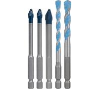 Bosch Set di punte EXPERT HEX-9 Hard Ceramic e Multi Construction per piastrelle Ø 6/8 mm, 5 pezzi