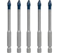 Set Di Trapani Bosch EXPERT HEX-9 In Ceramica Dura HEX-9, 6 X 90 Mm, 5 Pezzi.