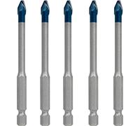 Bosch 5x Set di punte EXPERT HEX-9 Hard Ceramic (per Piastrelle dure, Piastrelle morbide, Ø 6 mm, Professional Accessorio Trapano, Trapano/avvitatori rotanti)