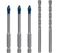 Bosch EXPERT HEX-9 HardCeramic Set di punte per trapano 5 pz