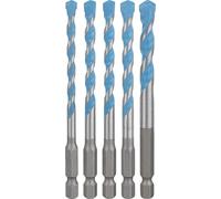 Bosch 5x Set di punte EXPERT HEX-9 Multi Construction (per Calcestruzzo, Piastrelle di ceramica morbida, Ø 5,5, 6,0, 6,0, 7,0, 8,0 mm, Professional Accessorio Trapano)