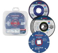 Bosch 5x Set PRO taglio e smerigliatura per X-Lock | per Acciaio, Acciaio inossidabile, Ø 125 mm, Professional Accessorio Smerigliatrice angolare piccola