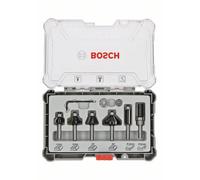 Bosch 6-teiliges Rand- E Kantenfräser-set, 6-mm-Schaft. Per Handfräsen