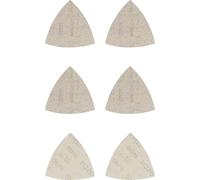 Bosch 6x Set di abrasivi a rete EXPERT M480 per levigatrici a delta | per Vernice su legno, Legno duro, Ø 93x93 mm, Grano 2x 80, 2x 120, 2x 180, Professional Accessorio Levigatrice a delta
