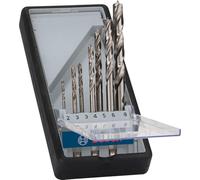 Bosch 7x Set di punte elicoidali per legno PRO Wood HSS | per Legno tenero, Legno duro, Ø 2,00, 3,00, 3,00, 4,00, 5,00, 6,00, 8,00 mm, Professional Accessorio Trapano