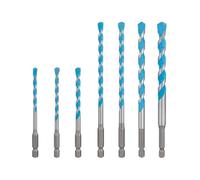 Bosch EXPERT HEX-9 - Set di 7 punte multiple per calcestruzzo, piastrelle in ceramica morbida, Ø 5 - 10 mm, accessori professionali, trapano a percussione, cacciavite, trapano)