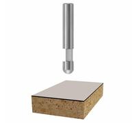 BOSCH 85285B100 - 100 pezzi 1/4" x 1/4" in carburo solido 1-flauto Trim bit