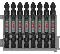 Bosch Professional Inserti avvitamento doppi 8 pz PZ2-PZ2 65 mm Impact Control Pick and Click