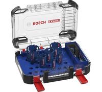 Bosch 9x Set di seghe a tazza universali EXPERT Multi Material PC Plus (per Legno con metallo, Mattone, Ø 22, 25, 35, 51, 60, 68 mm, Professional Accessorio Trapanoi)