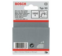 Bosch Professional 1000x Graffetta a filo fine tipo 53 (per Stoffa, cartone, listelli di legno piatti e reticolati, 11.4 x 14 mm, Accessorio Graffatrice Manuale)