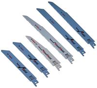 Bosch Accessories 2607010907 Jigsaw Blade - Set Lame per seghetto alternativo per demolizione + scatola di immagazzinaggio, 6 Pezzi, nero