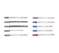 Bosch 10x Set di lame per seghetto alternativo Multi Material, 10 pz. | per Legno tenero, Lamiere di acciaio, 125 x 100 mm,