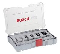 Bosch Accessories 2607017465 Kit fresa per scanalature, manico da 6 mm, 6 pezzi
