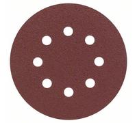 Bosch Set di fogli abrasivi per levigatrice rotorbitale, non perforati, 125mm, 80 Quantità:25