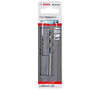 Bosch Accessories 2608577163 HSS PointTeQ (4,5 x 47 x 80 mm) - Punta Elicoidale per Trapano per Metallo, Acciaio, Fusione o Plastica, Grigio (Argento), Ø 4.5 mm
