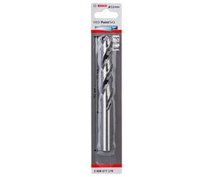 Bosch Accessories 2608577176 HSS PointTeQ (12 x 101 x 151 mm) - Punta Elicoidale per Trapano per Metallo, Acciaio, Fusione o Plastica, Grigio (Argento), Ø 12 mm