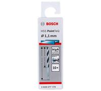 Bosch Punte elicoidali per trapano HSS PointTeQ 2608577179 Ø 1,1 mm per metallo Set 10 pezzi
