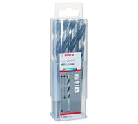 Bosch Accessories 2608577273 HSS PointTeQ (10,5 x 87 x 133 mm) - Set da 5 Pezzi di Trapani per Metallo, Acciaio, Fusione o Plastica, Grigio (Argento), Ø 10.5 mm