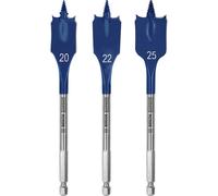 Bosch Set di frese piatte EXPERT SelfCut Speed 20/22/25mm 3pz., per avvitatore e trapano a percussione Quantità:1