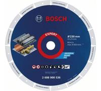 Bosch 1x Disco Diamantato EXPERT Diamond Metal Wheel 22,23mm | per Ghisa, Acciaio inossidabile, Ø 230 mm, Professional Accessorio Smerigliatrice angolare grande