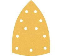 Bosch Accessories 2608901649 - Carta vetrata per levigatrice multiuso, grana 120 (lunghezza x larghezza), 93 mm x 102 mm, 50 pezzi.