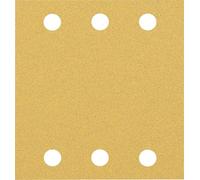 Bosch Accessories 2608901656 - Carta vetrata per levigatrice orbitale, grana 80 (lunghezza x larghezza), 107 mm x 115 mm, 50 pezzi