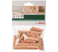 Bosch Accessories 40 Tasselli In Legno Zigrinati 8x40