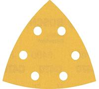 Bosch Accessories 5x Carte Abrasive Expert C470 per Legno Duro, Vernice su Legno, 93x93 mm, Grana 400, Accessorio Levigatrice a Delta