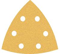 Bosch Accessories 5x Carte Abrasive Expert C470 per Legno Duro, Vernice su Legno, 93x93 mm, Grana 80, Accessorio Levigatrice a Delta