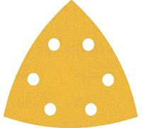 Bosch Accessories 6x Set Carte Abrasive Expert C470 per Legno Duro, Vernice su Legno, 93x93 mm, Grana 60/120/240, Accessorio Levigatrice a Delta