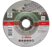 BOSCH Mola Taglio Set 125 X 22,23 X 2,5 Mm, Centro Depresso Pietra