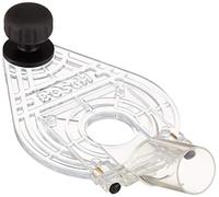 Bosch Accessories GKF 600 Piastra di Base con Impugnatura e Attacco Aspirazione