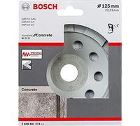 Bosch AccessoriesAccessories 2608601573 Mola a Tazza Diamantata Standard for Concrete per Calcestruzzo, Accessorio per Smerigliatrice Angolare, 0 W, 0 V, Nero, 125 x 22.23 x 5 mm