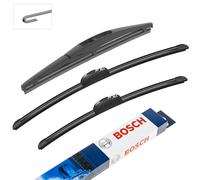 Bosch Aerotwin Retro Art. 531 S + Doppio Posteriore Tergicristallo per Suzuki