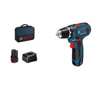 Bosch Akku-Bohrschrauber 12 V Li-Ion 1300 Giri/min Nero, Blu, Rosso
