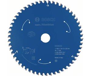Bosch Akku-Kreissägeblatt Expert per Alluminio, 165 x 1,8/1,3 x 20, 54 Zä