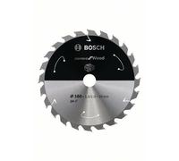 Bosch Akku-Kreissägeblatt Standard per Legno, 160 x 1,5/1 x 20, 24 Denti