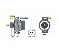 BOSCH Alternatore Generator 150A 14V per Mercedes-Benz Viano Vito