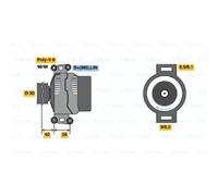 BOSCH Alternatore Generatore 220A 14V Per Mercedes S-Class W221