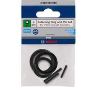 Bosch Anello Di Fissaggio E Spina Per Inserti A Cricchetto PRO, 1/2, 6 Pezzi