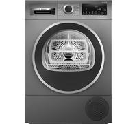 Bosch - Asciugatrice con pompa di calore, serie 6, 9 kg, autoDry, silenziosa, media carica, antracite, WQG245DRES