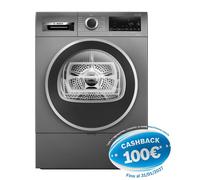 Bosch Asciugatrice 9 Kg Classe C Inverter con Pompa di Calore Profondità 61 cm Funzione Vapore colore Antracite - WQG243DRII Serie 6