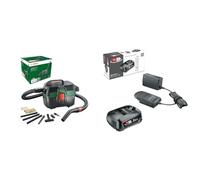 Bosch Aspirapolvere a umido e a secco AdvancedVac 18V-8 (senza batteria, sistema a 18 Volt, con set di accessori, nella scatola) Batteria da 18 V e caricabatterie 2,5 Ah (set di avvio da 18 V)
