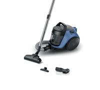 Bosch Aspirapolvere serie 2, senza sacchetto, compatto, silenzioso, bocchetta a rullo commutabile, cavo da 9 m, con filtro igienico, 700 W, blu, BGS05AM