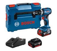 Bosch Avvitatore a batteria GSB 18V-45, 2 batterie GBA 18V 3.0Ah, caricabatterie e L-BOXX Quantità:1
