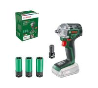 Bosch Avvitatore a massa battente a batteria UniversalImpactDrive 18V-350 (Serraggio e fissaggio potente per le costruzioni; coppia max.: 350 Nm; adattatore esagonale; set di dadi; senza batteria)