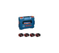 Bosch EXPERT 18V System Kit batterie a prestazioni elevate: 2 batterie EXBA 18V-55 + 1 caricabatterie rapido GAL 12V/18V-18, L-BOXX 136
