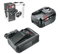 Bosch batteria e caricabatteria rapido Starter Set 18V (1 batteria al litio da 4,0 Ah; 1 caricabatteria rapido; POWER FOR ALL 18V Alliance)
