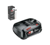 Bosch Batteria sostitutiva PBA18V 2,5Ah W-C | sistema 18V, elevata capacità per una maggiore autonomia, compatibile con tutti i dispositivi